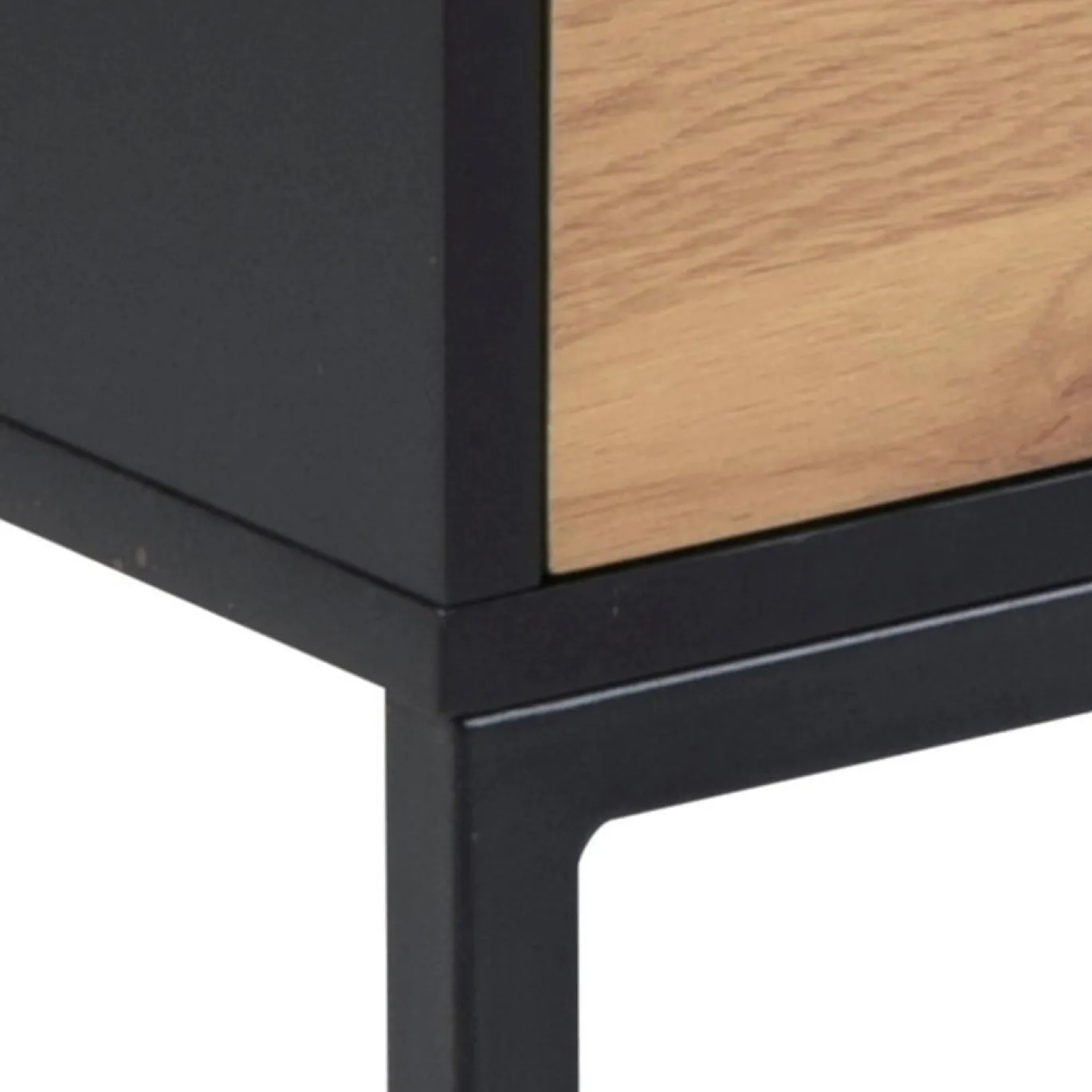 Tv-meubel Bronx MDF Zwart/Naturel 140cm - Giga Living