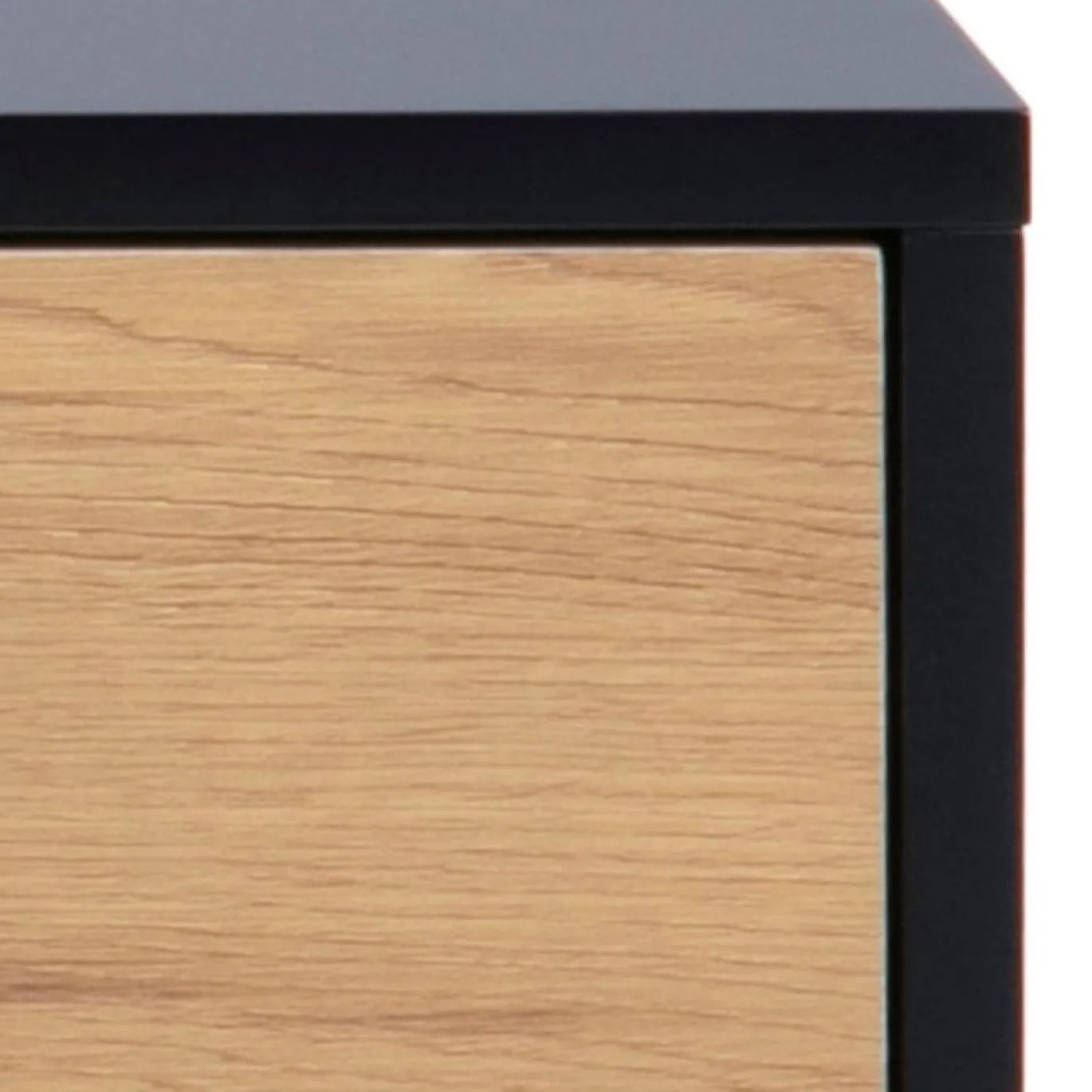 Tv-meubel Bronx MDF Zwart/Naturel 140cm - Giga Living