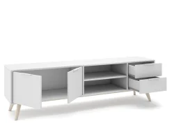 Tv-meubel Campus 2d2L2v Wit Wax - Giga Meubel