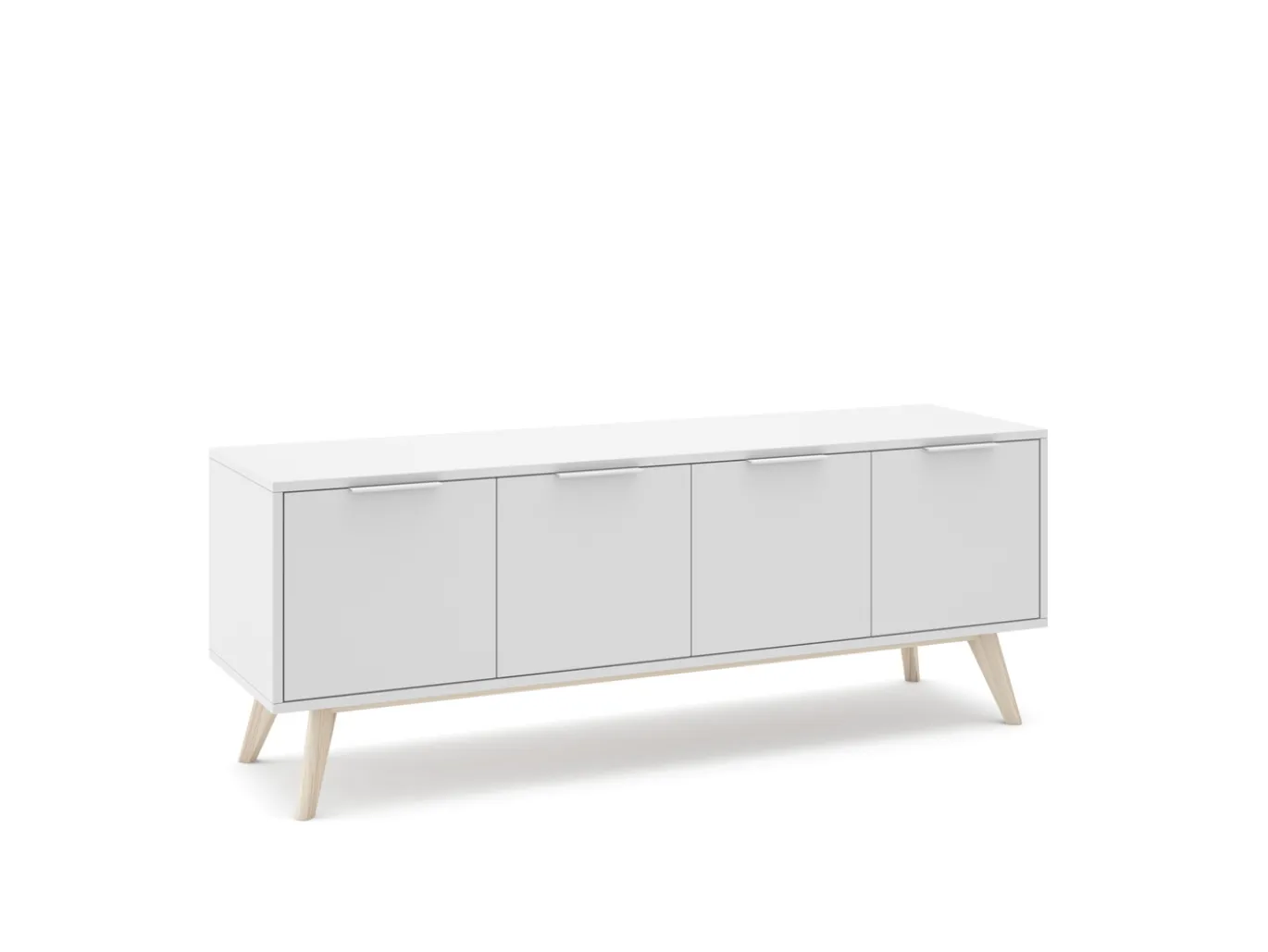 Tv-meubel Campus 4d Wit Wax - Giga Meubel