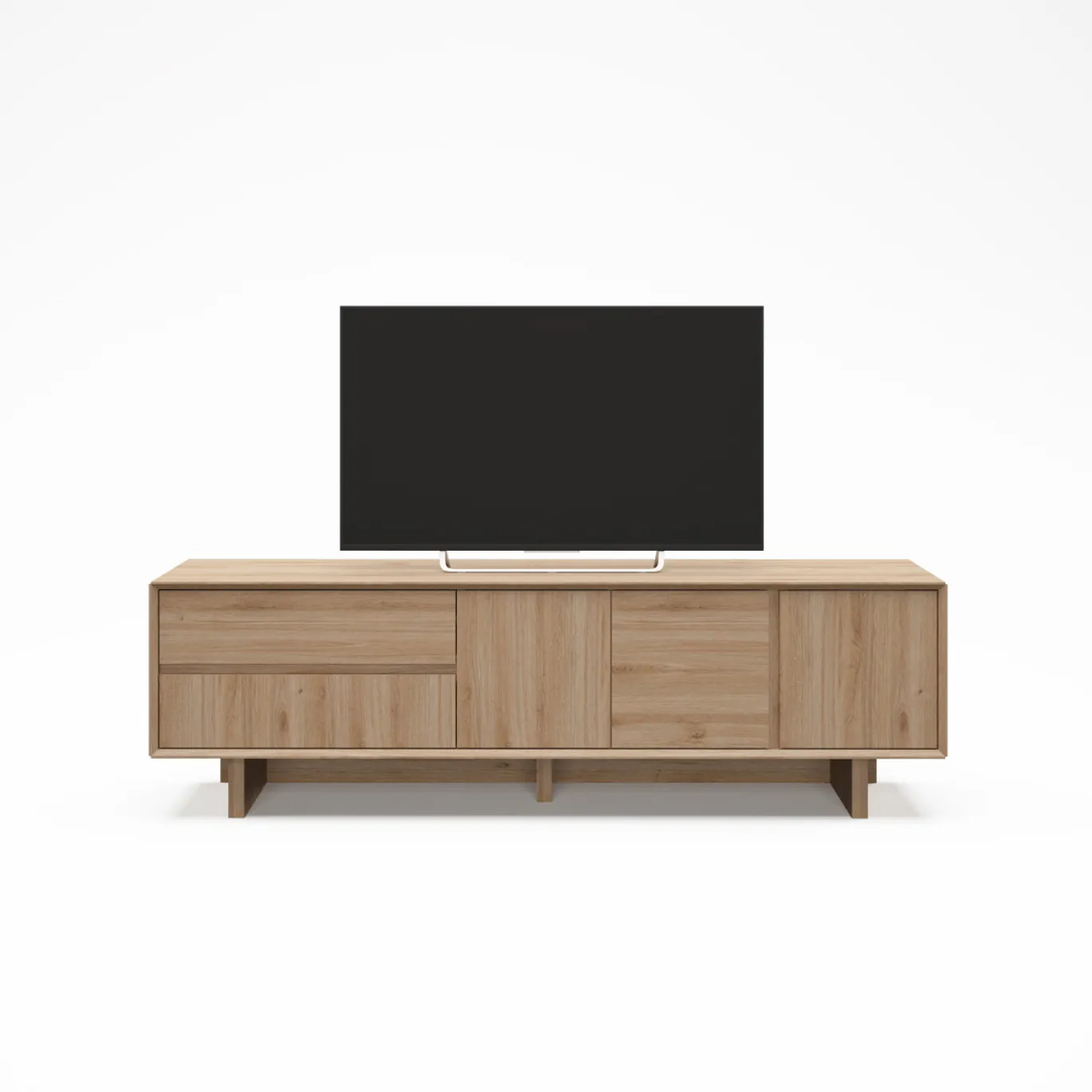 Tv-meubel Carpi 3d2L 180cm Eiken Cadiz - Giga Meubel