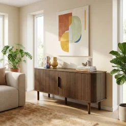Tv-meubel Cavo Smoked Eiken 160cm - Giga Living