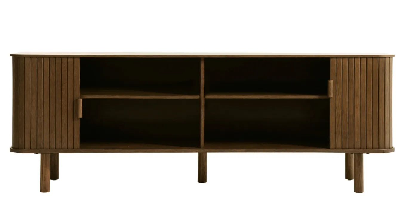 Tv-meubel Cavo Smoked Eiken 160cm - Giga Living