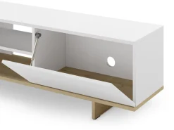 Tv-meubel Cequoia 1d4s Wit/eiken - Giga Meubel