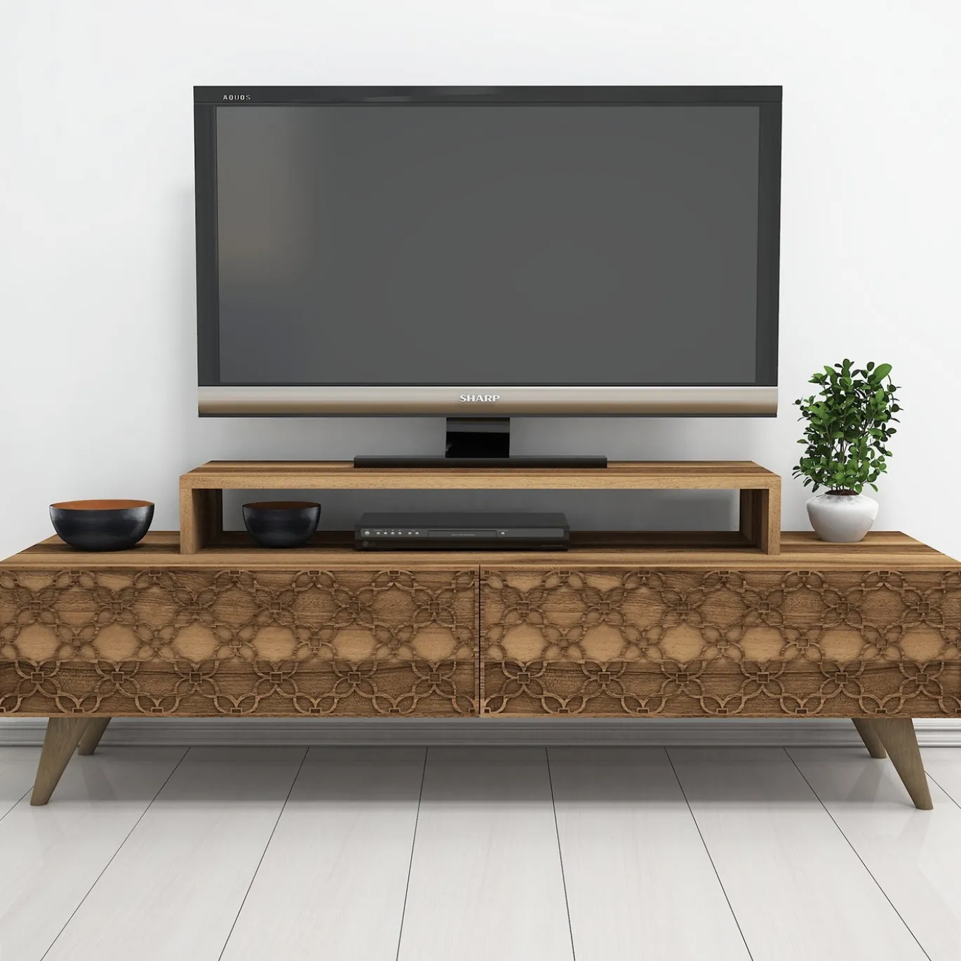 Tv-meubel City Bruin 140cm