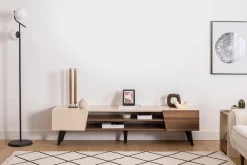 Tv-meubel Clark Beige/Walnoot 180cm