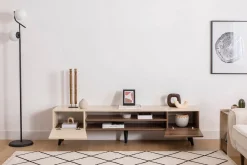 Tv-meubel Clark Beige/Walnoot 180cm