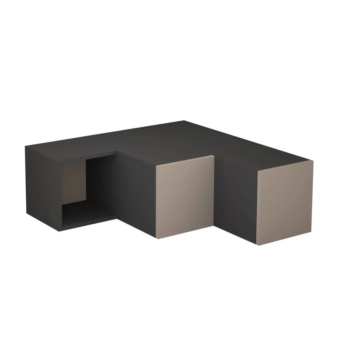 Tv-meubel Compact Antraciet/Beige