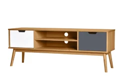 Tv-meubel Cusco 2d Wax/t, Grijs-wit - Giga Meubel