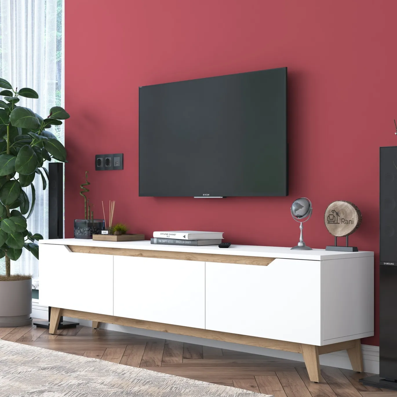 Tv-meubel Damian Wit 180cm