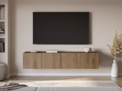 Tv-meubel Daroca 4d 180cm Eiken-ud - Giga Meubel