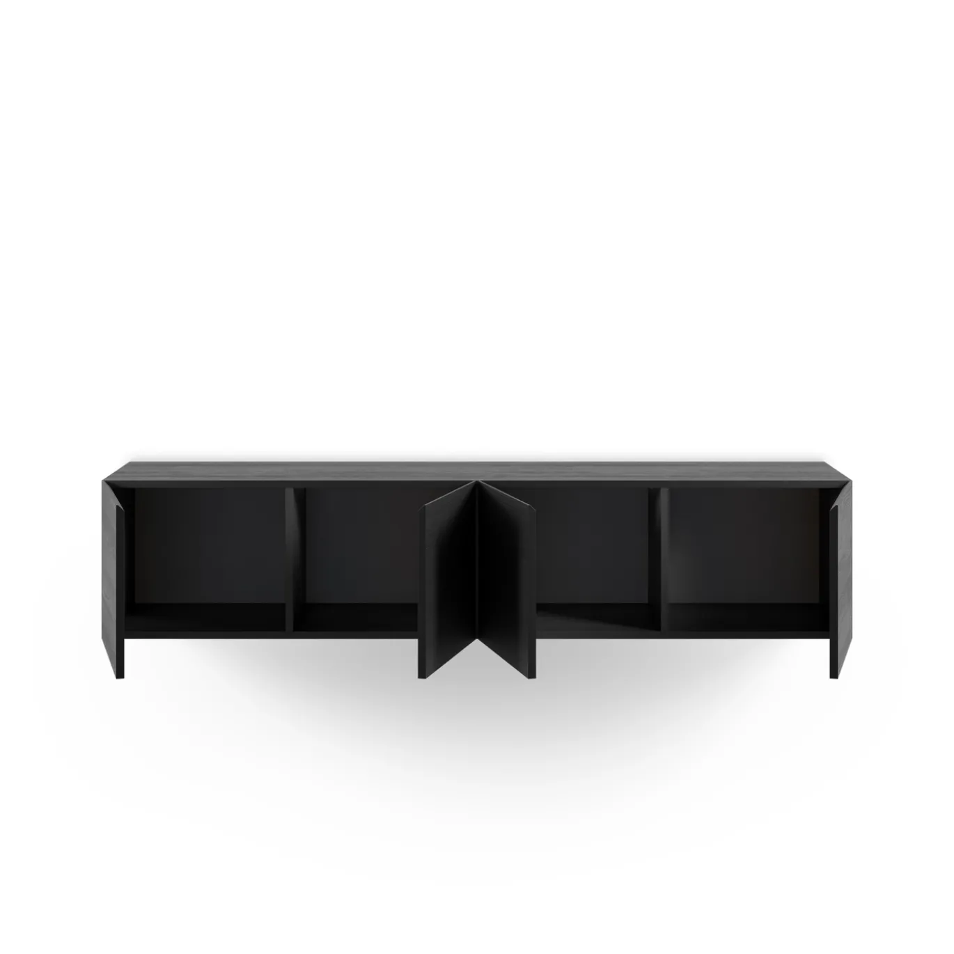 Tv-meubel Daroca 4d 180cm Zwart - Giga Meubel