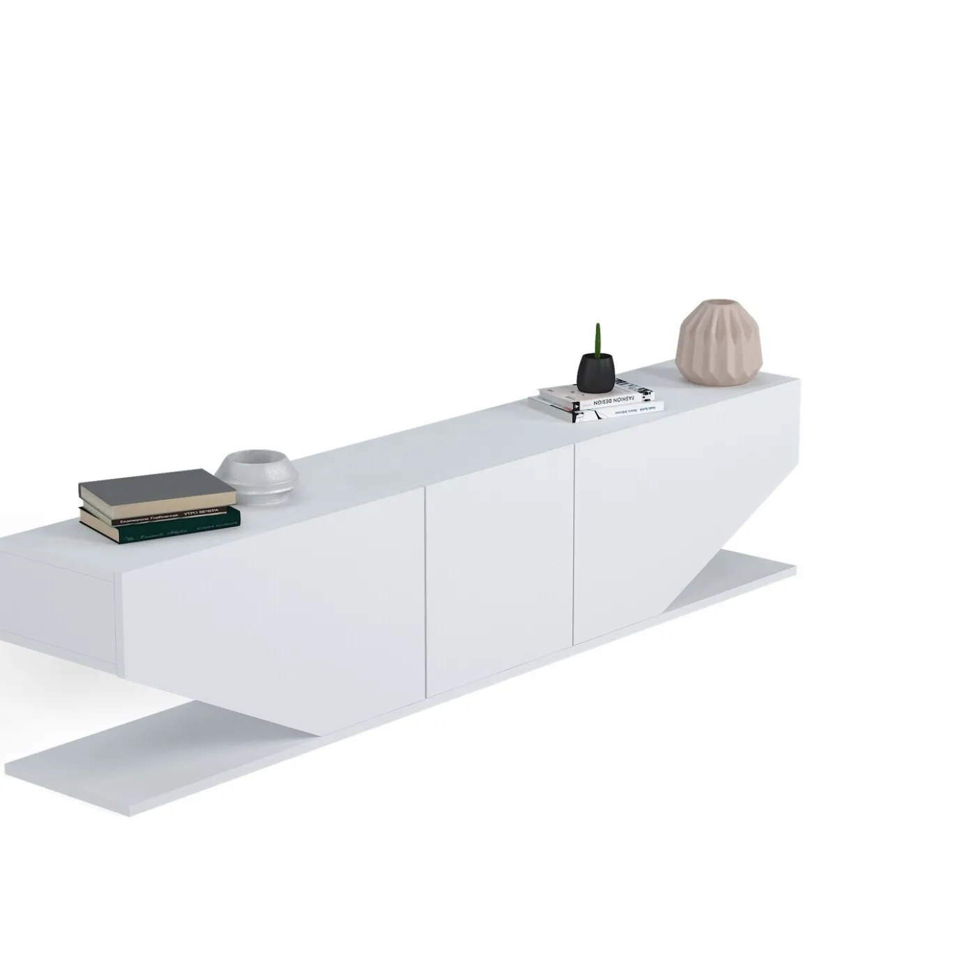 Tv-Meubel Diamond Melamine Wit