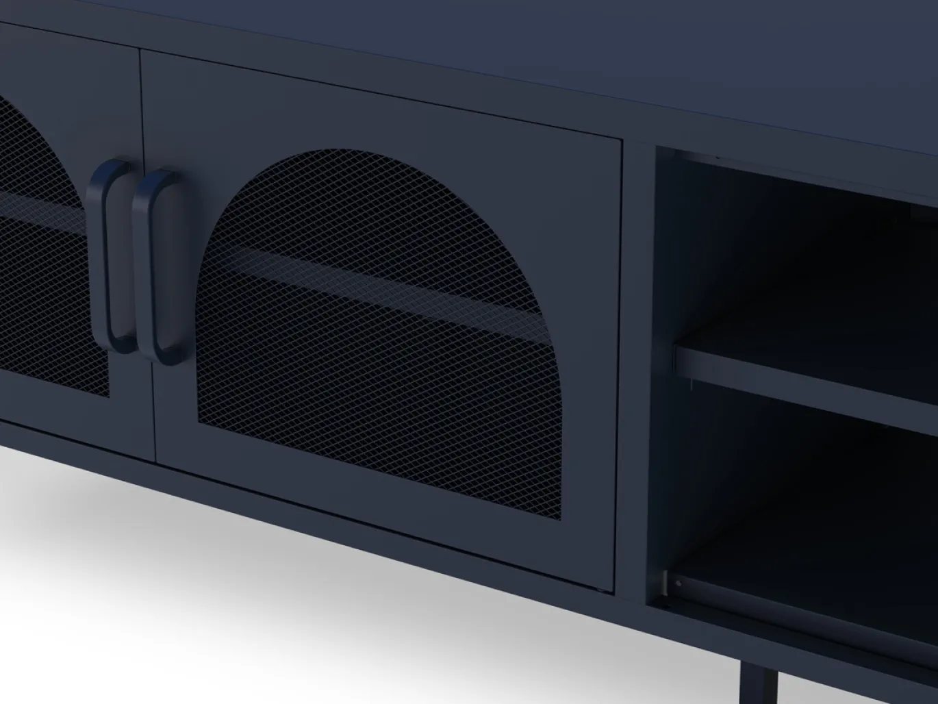 Tv-meubel Diora 2d2v 160cm Blauw - Giga Meubel