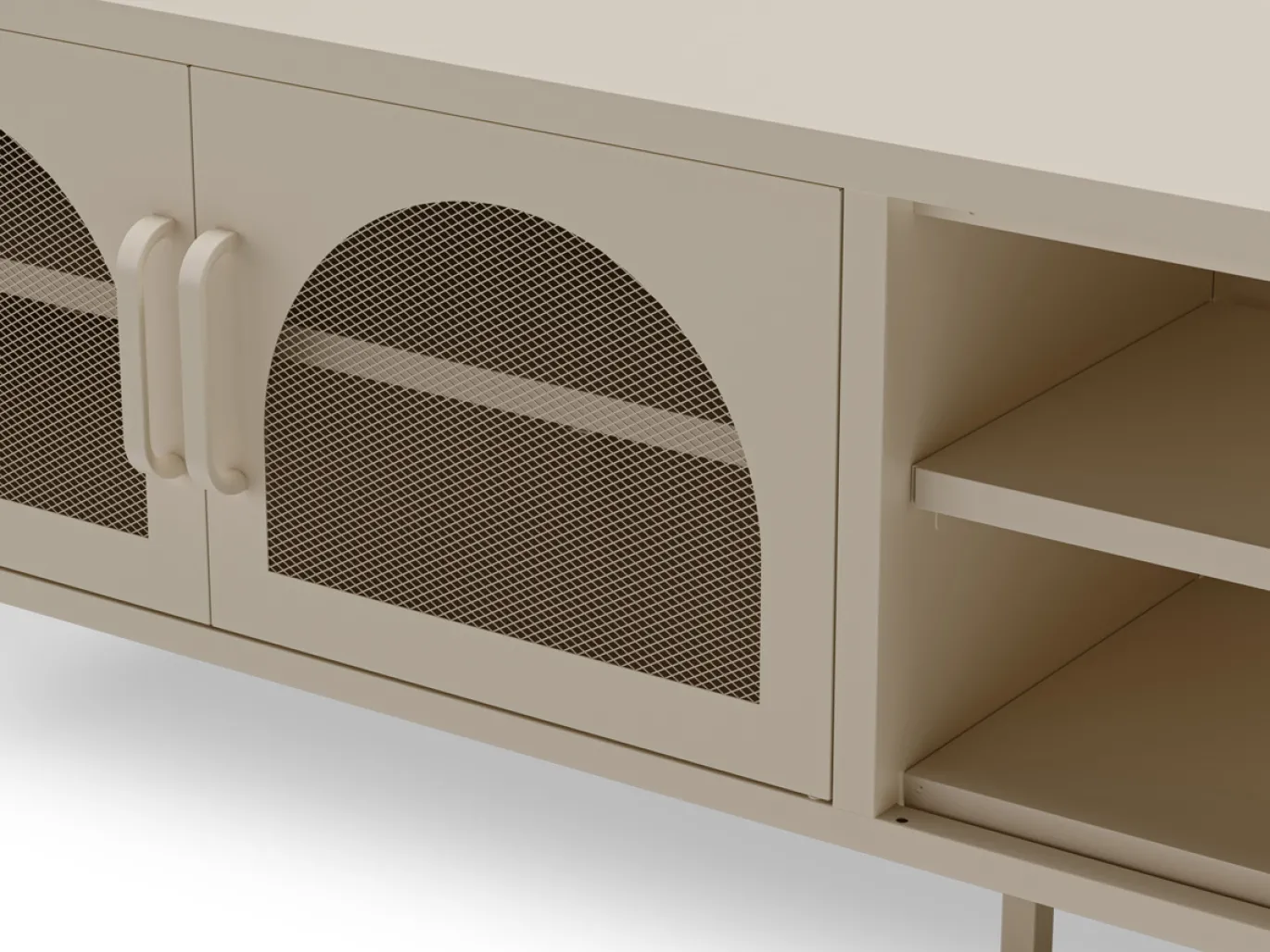 Tv-meubel Diora 2d2v 160cm Crème - Giga Meubel