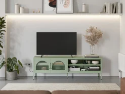 Tv-meubel Diora 2d2v 160cm Mintgroen - Giga Meubel
