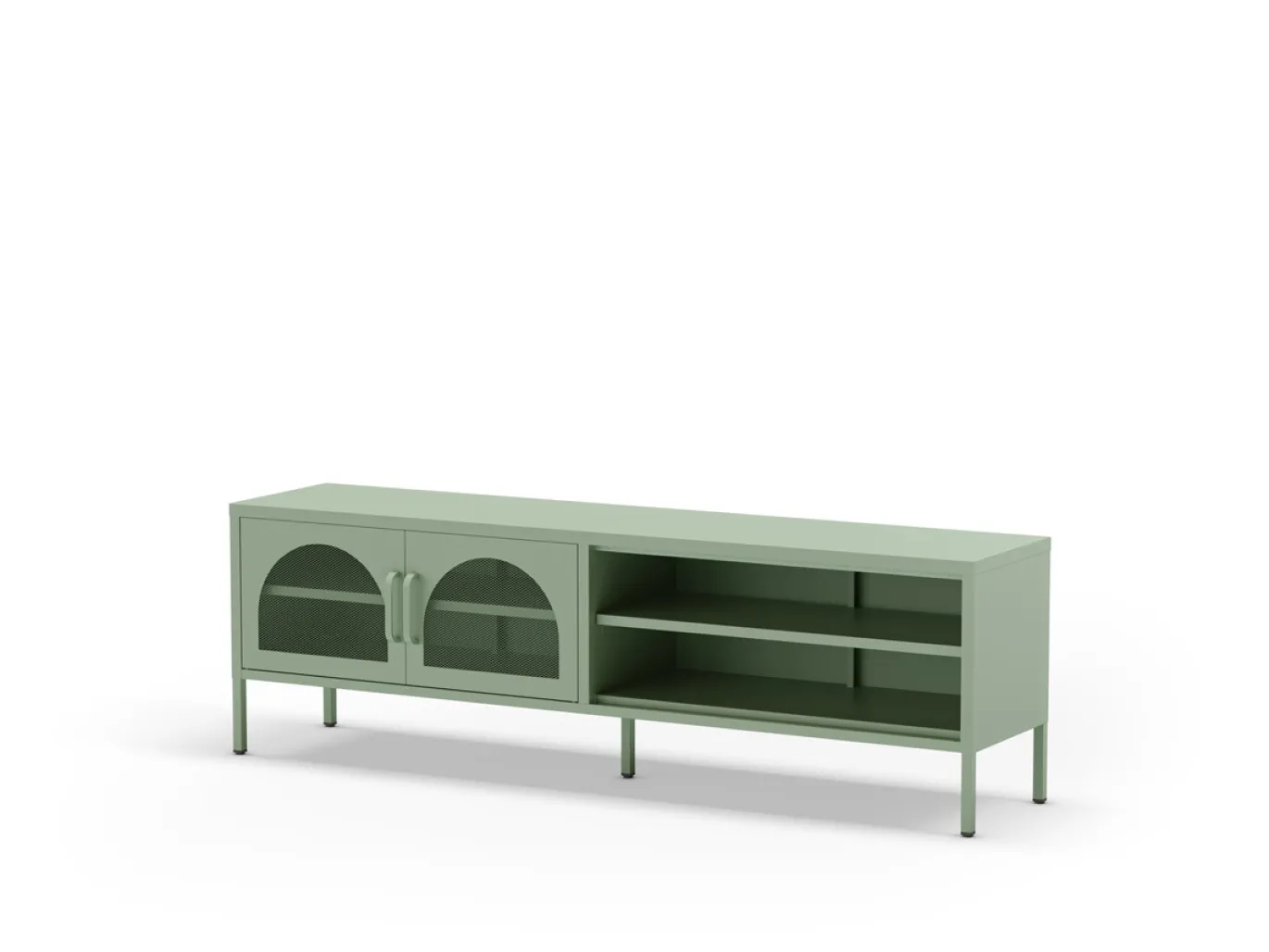 Tv-meubel Diora 2d2v 160cm Mintgroen - Giga Meubel