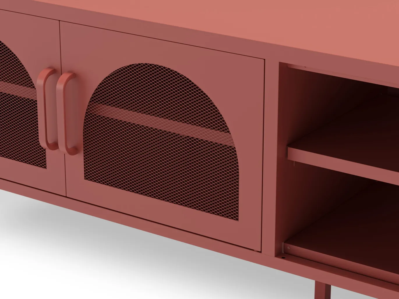Tv-meubel Diora 2d2v 160cm Terracotta - Giga Meubel