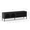 Tv-meubel Diora 2d2v 160cm Zwart - Giga Meubel