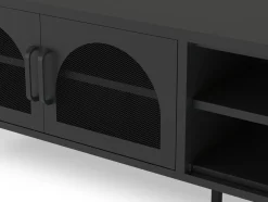 Tv-meubel Diora 2d2v 160cm Zwart - Giga Meubel