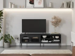 Tv-meubel Diora 2d2v 160cm Zwart - Giga Meubel