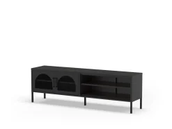 Tv-meubel Diora 2d2v 160cm Zwart - Giga Meubel