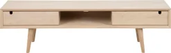 Tv-meubel Dysta Eikenfineer Wit 160cm - Giga Living