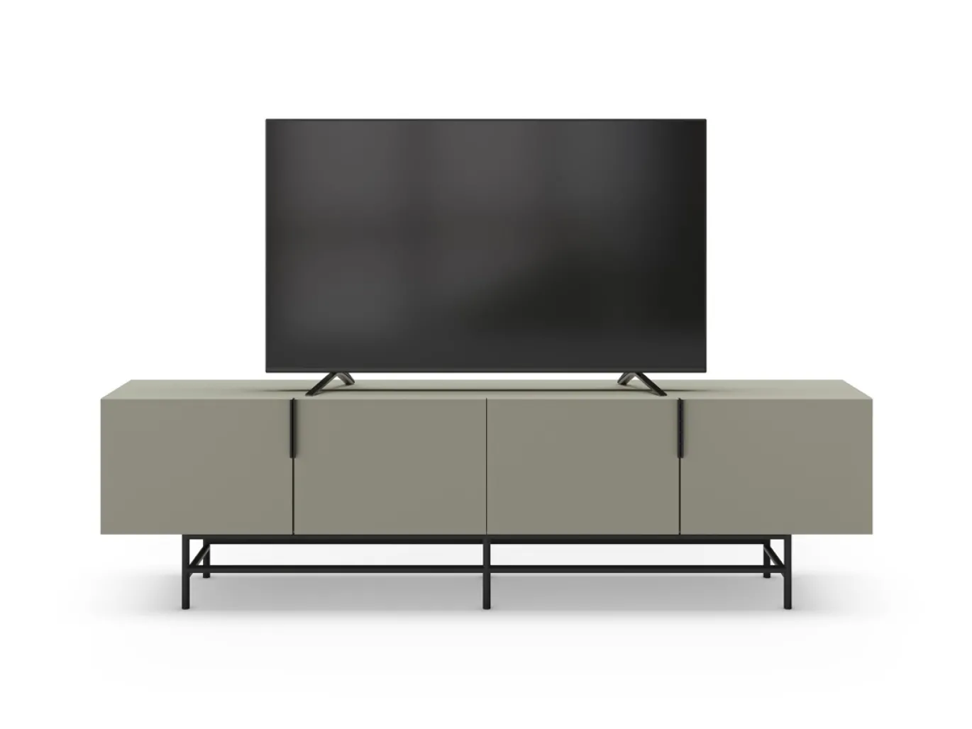 Tv-meubel Eldia 4d 200cm Groen met Metaal - Giga Meubel