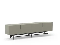 Tv-meubel Eldia 4d 200cm Groen met Metaal - Giga Meubel