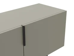 Tv-meubel Eldia 4d 200cm Groen met Metaal - Giga Meubel