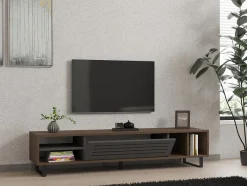 Tv-meubel Eray Walnoot/Antraciet 160cm