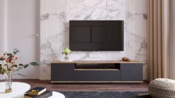 Tv-Meubel Faroe Melamine Antraciet