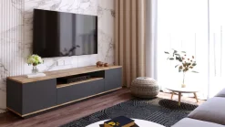 Tv-Meubel Faroe Melamine Antraciet