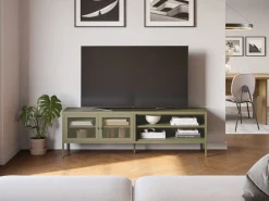 Tv-meubel Fayna 2d2v 160cm Groen - Giga Meubel