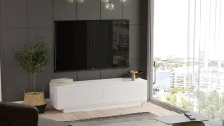 Tv-meubel Findikli Wit 140cm