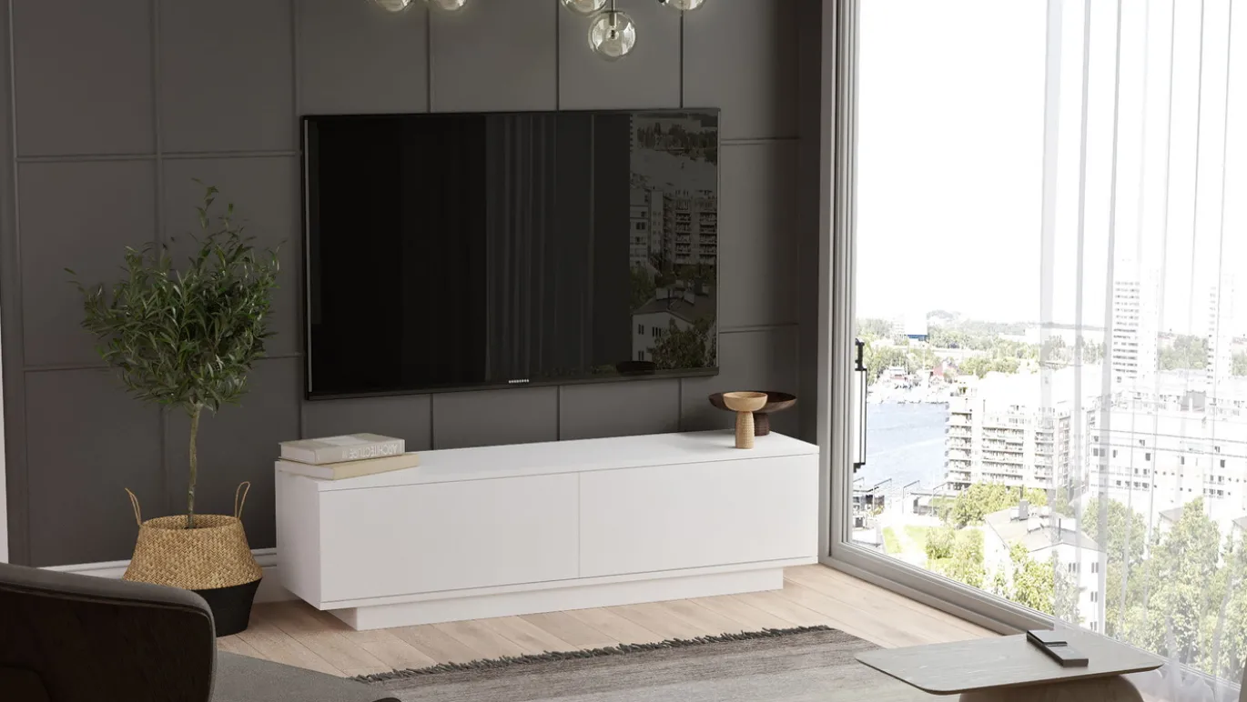 Tv-meubel Findikli Wit 140cm