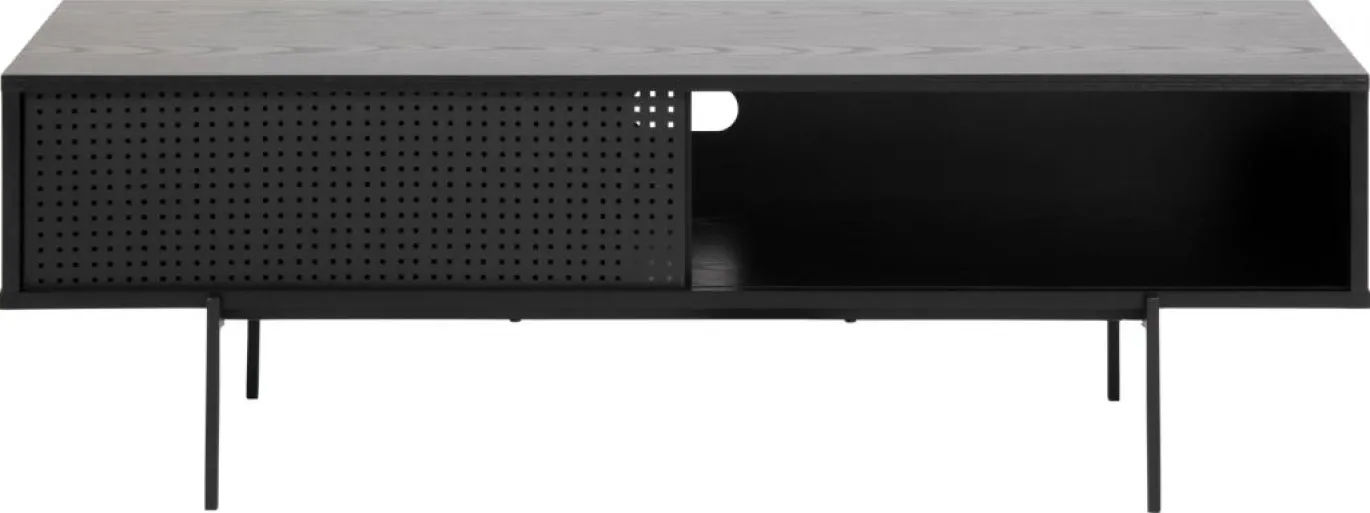 Tv-meubel Finn MDF Zwart 140cm - Giga Living