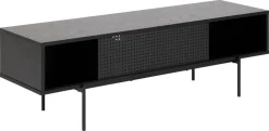 Tv-meubel Finn MDF Zwart 140cm - Giga Living