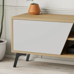 Tv-meubel Fiona Naturel/Wit 180cm
