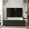 Tv-meubel Firdous Zwart 140cm