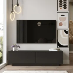 Tv-meubel Firdous Zwart 140cm