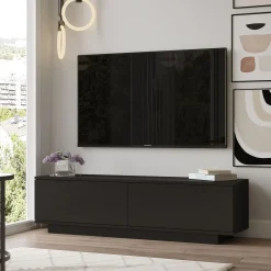 Tv-meubel Firdous Zwart 140cm