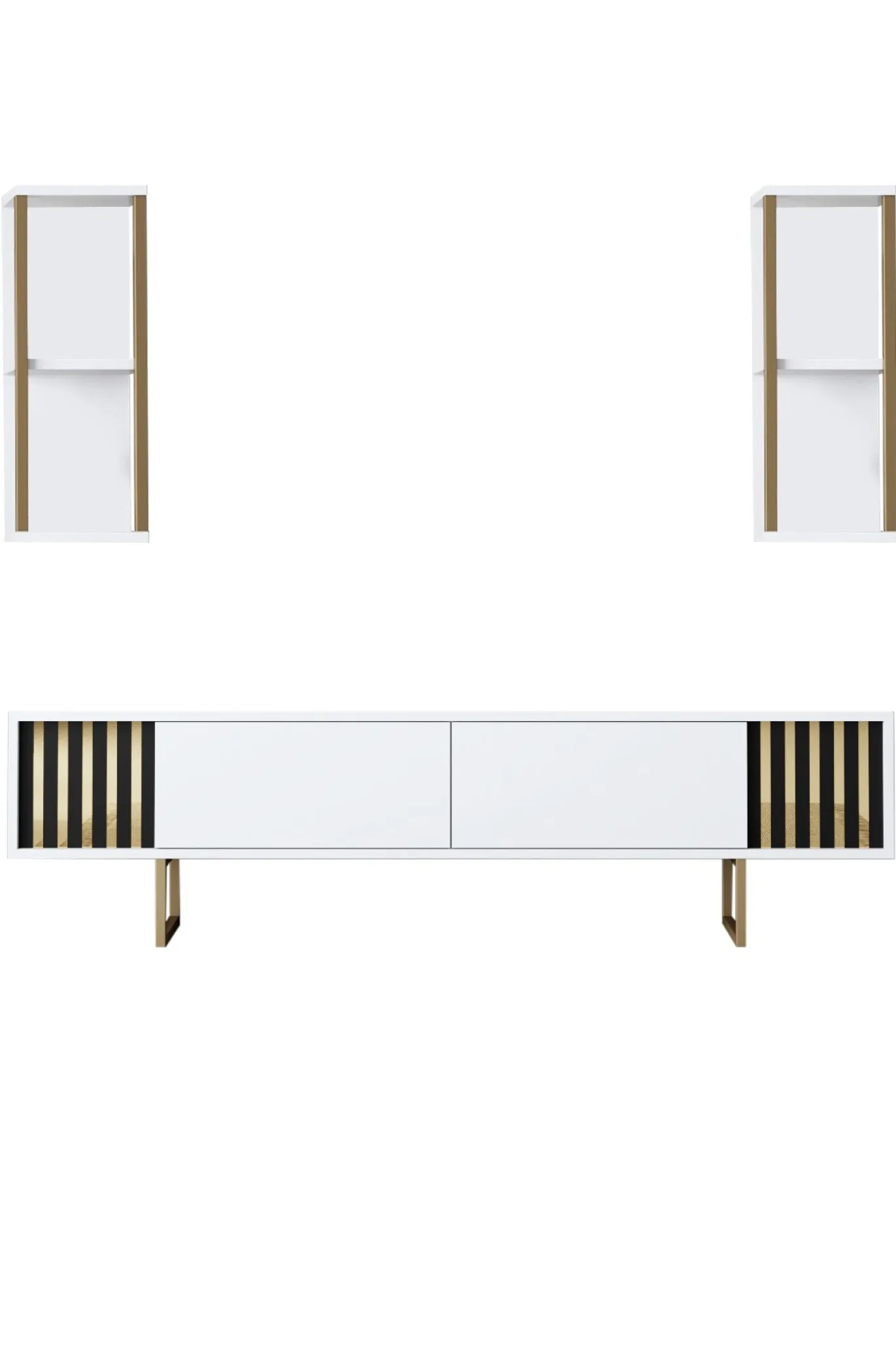 Tv-meubel Gold Line Wit