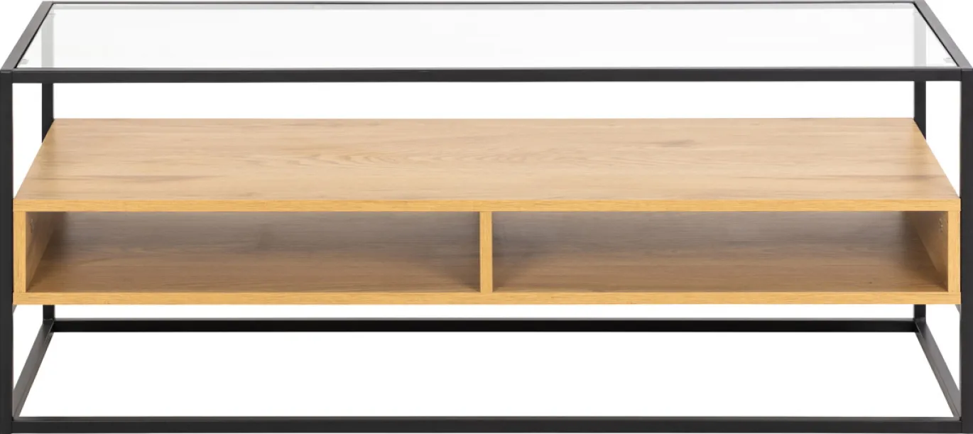 Tv-meubel Hibernia Glas Naturel 120cm - Giga Living