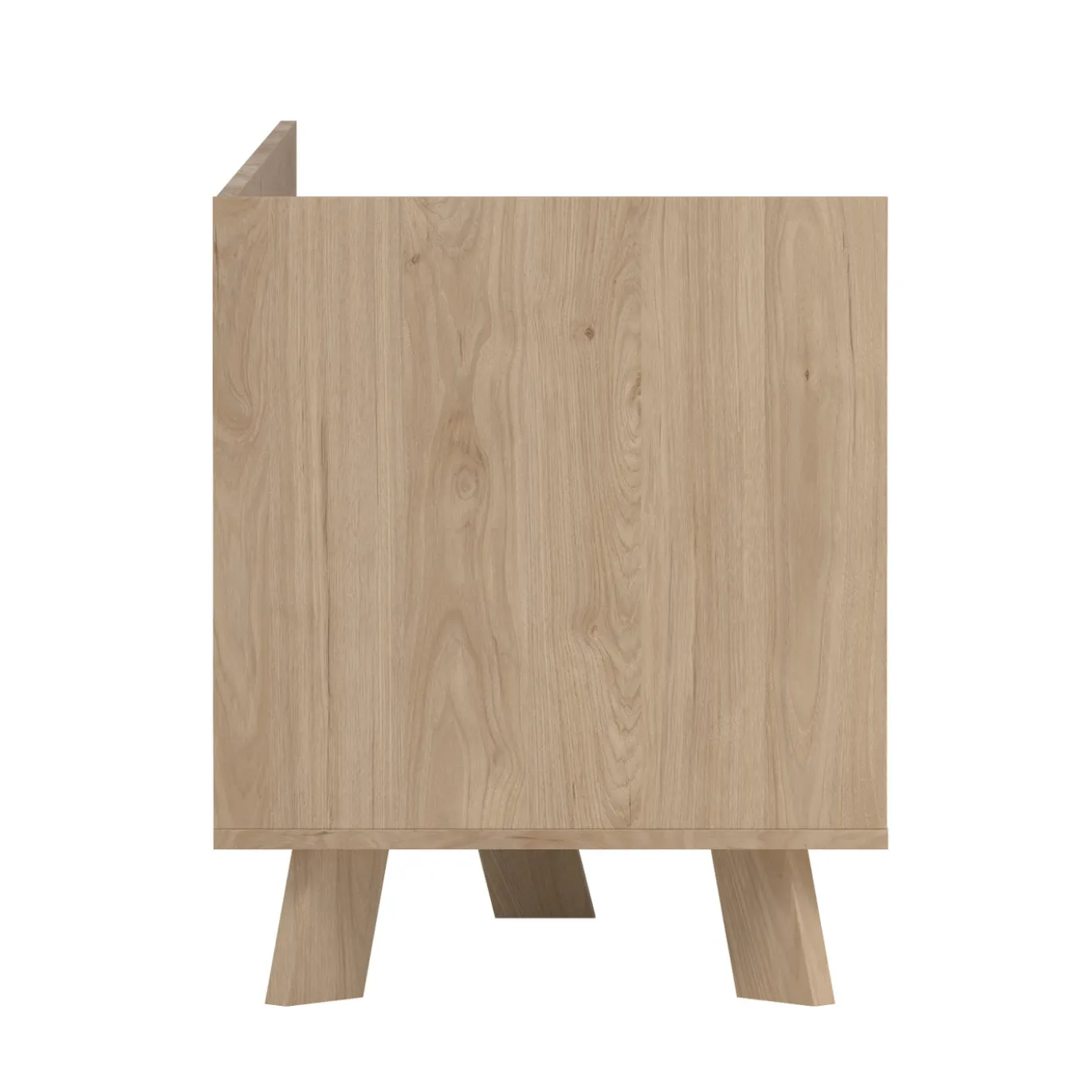 Tv-meubel Ikast met 2 deuren + 1 lade Hickory/Wit - Giga Living