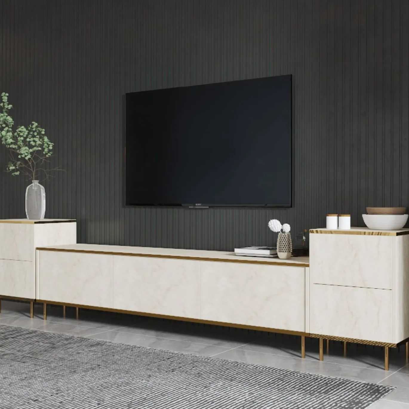 Tv-meubel Imaj Travertinlook 180cm