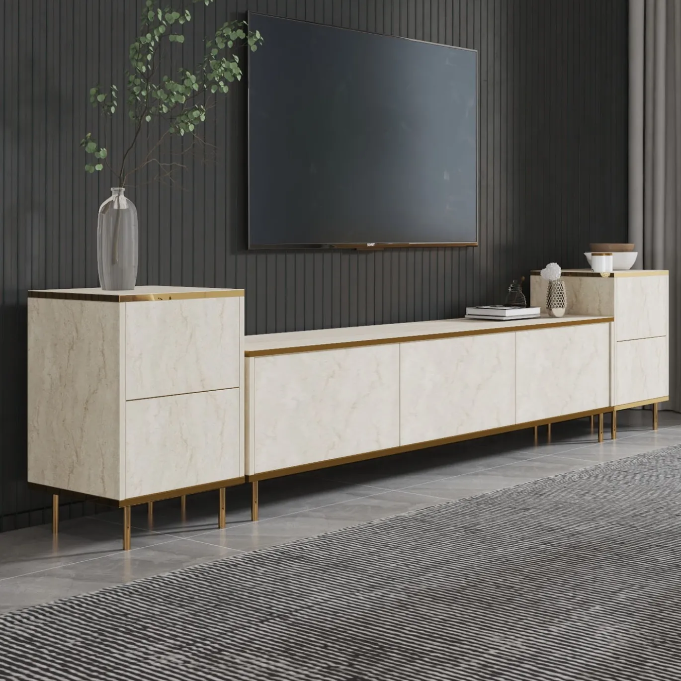 Tv-meubel Imaj Travertinlook 180cm
