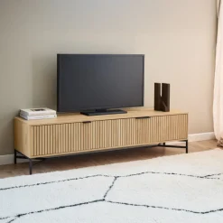 Tv-meubel Juna Melamine Eiken 176cm - Giga Living