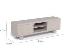 Tv-meubel Kiki Grijs 160cm - Giga Living