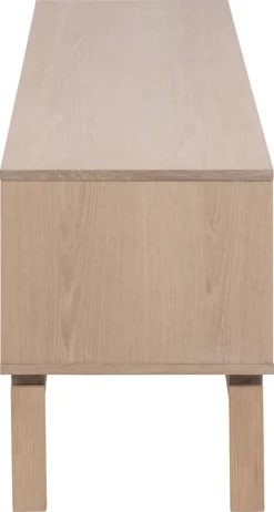 Tv-meubel Klevik Eikenfineer Wit 160cm - Giga Living